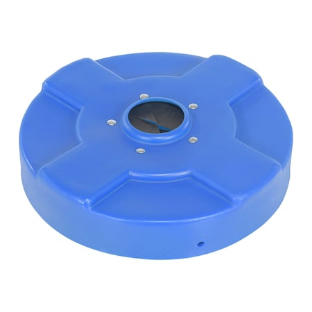 Vestil DRUM RECYCLING LID FLAPS 30 GAL BLUE DC-P-30-CANF-BU